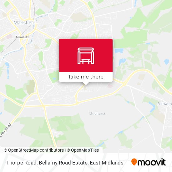 Thorpe Road, Bellamy Road Estate map