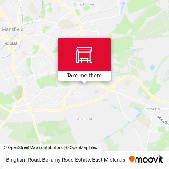 Bingham Road, Bellamy Road Estate map