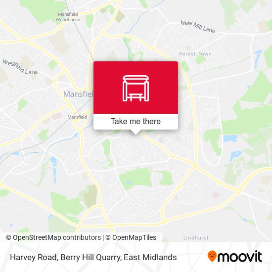 Harvey Road, Berry Hill Quarry map