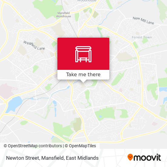 Newton Street, Mansfield map