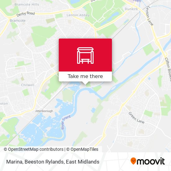 Marina, Beeston Rylands map