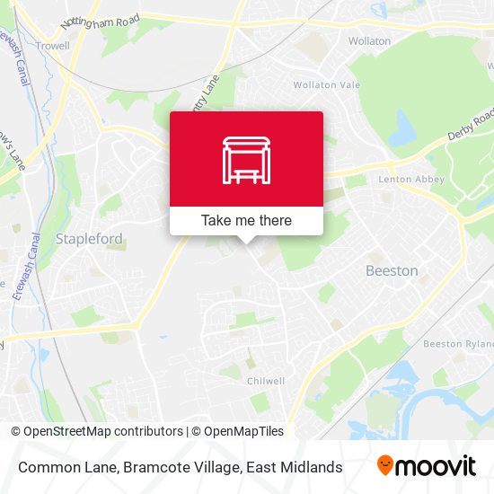 Common Lane, Bramcote Village map