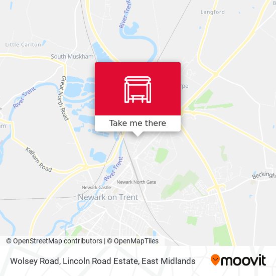Wolsey Road, Lincoln Road Estate map