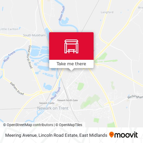 Meering Avenue, Lincoln Road Estate map