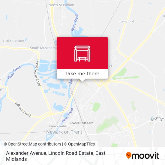 Alexander Avenue, Lincoln Road Estate map