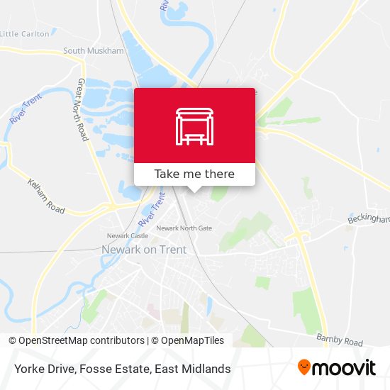 Yorke Drive, Fosse Estate map