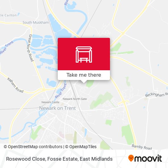 Rosewood Close, Fosse Estate map