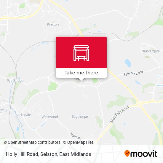 Holly Hill Road, Selston map