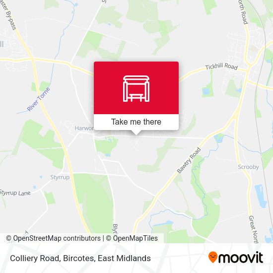 Colliery Road, Bircotes map