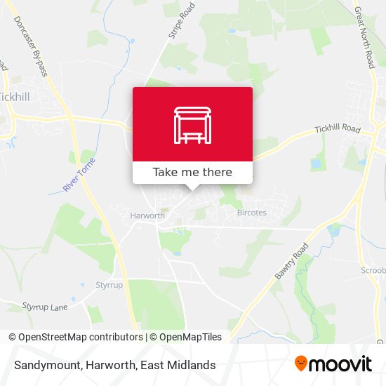 Sandymount, Harworth map