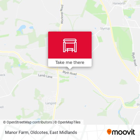 Manor Farm, Oldcotes map