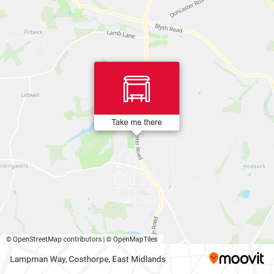 Lampman Way, Costhorpe map