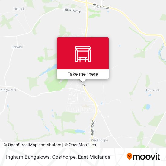 Ingham Bungalows, Costhorpe map