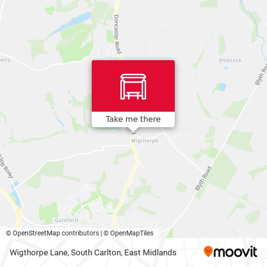 Wigthorpe Lane, South Carlton map