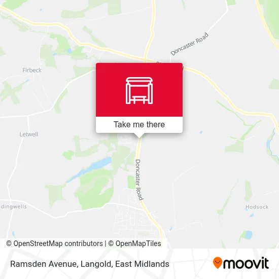 Ramsden Avenue, Langold map