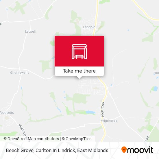 Beech Grove, Carlton In Lindrick map