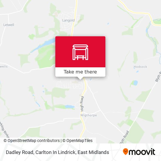Dadley Road, Carlton In Lindrick map