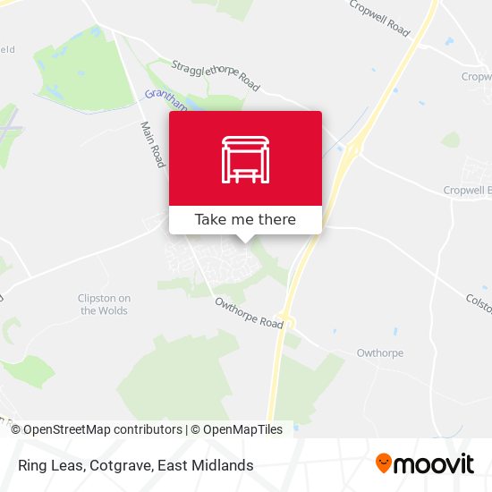 Ring Leas, Cotgrave map