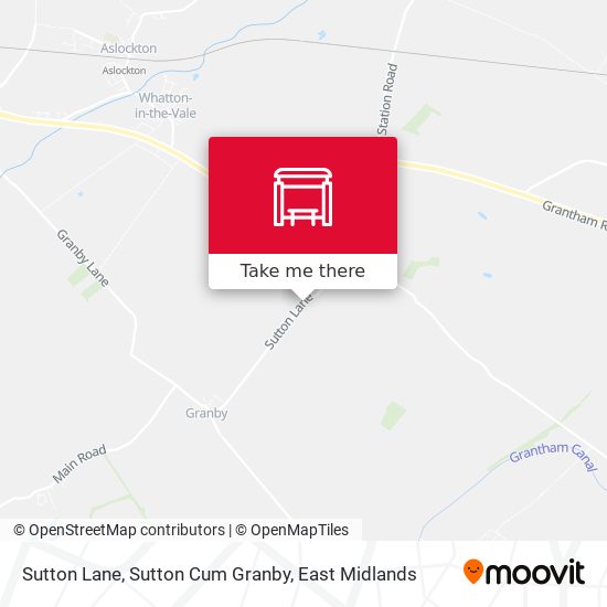Sutton Lane, Sutton Cum Granby map