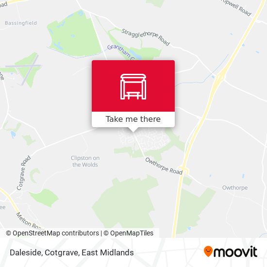 Daleside, Cotgrave map