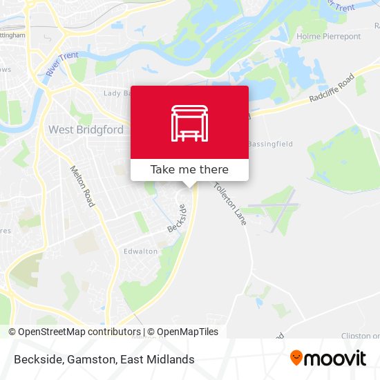 Beckside, Gamston map