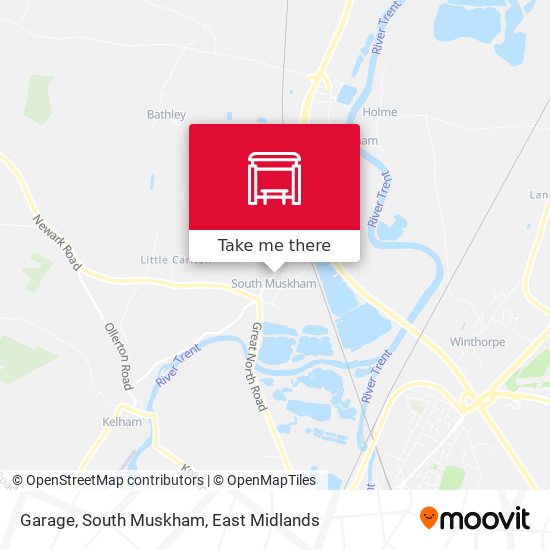 Garage, South Muskham map