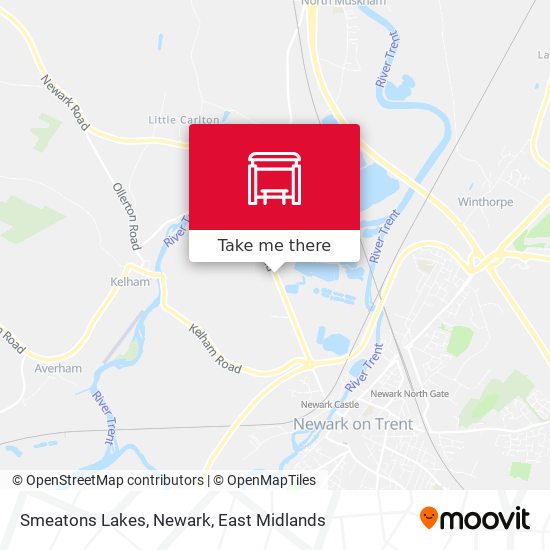 Smeatons Lakes, Newark map