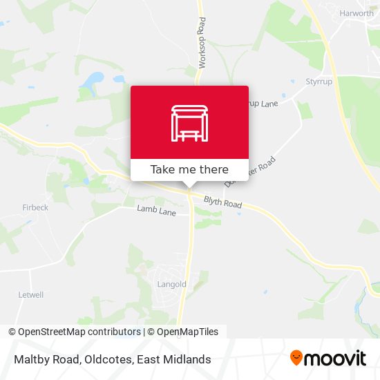 Maltby Road, Oldcotes map