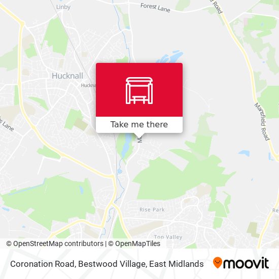 Coronation Road, Bestwood Village map