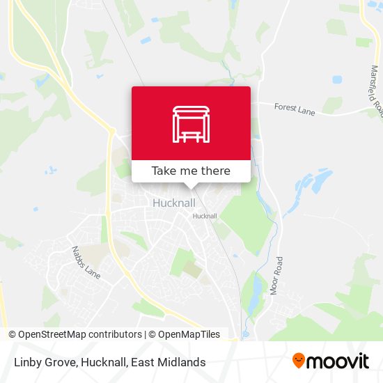 Linby Grove, Hucknall map