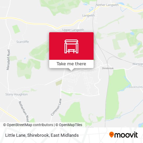 Little Lane, Shirebrook map