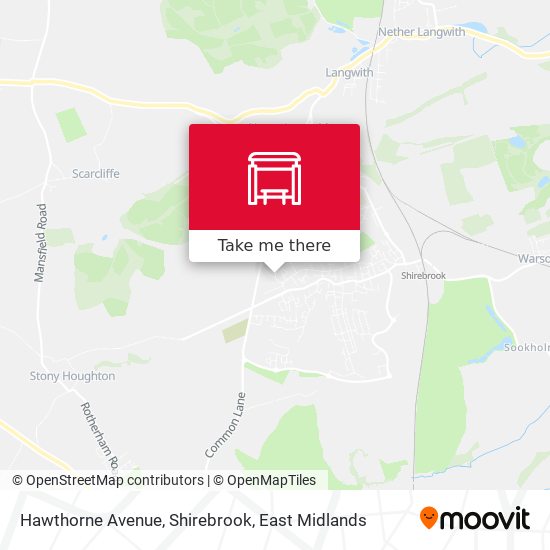 Hawthorne Avenue, Shirebrook map
