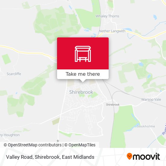 Valley Road, Shirebrook map