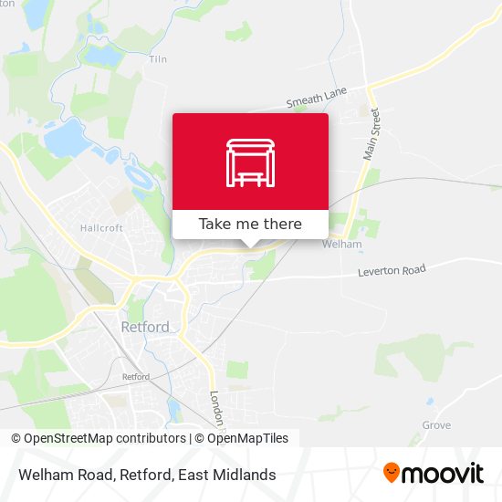 Welham Road, Retford map
