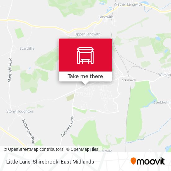 Little Lane, Shirebrook map