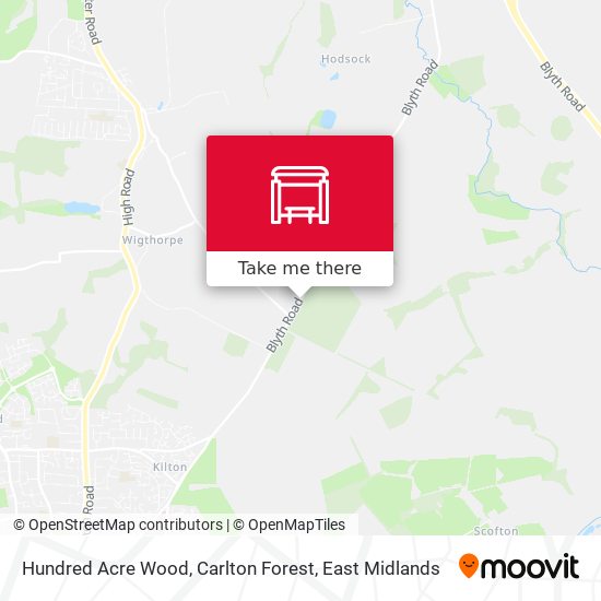 Hundred Acre Wood, Carlton Forest map