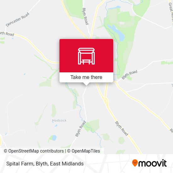 Spital Farm, Blyth map