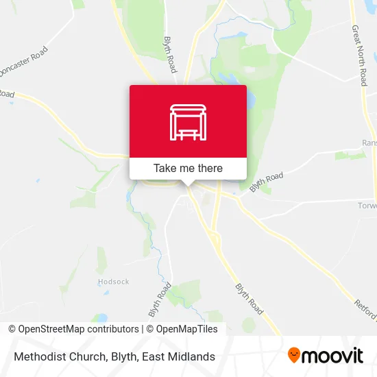 Methodist Church, Blyth map