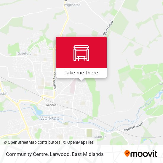 Community Centre, Larwood map