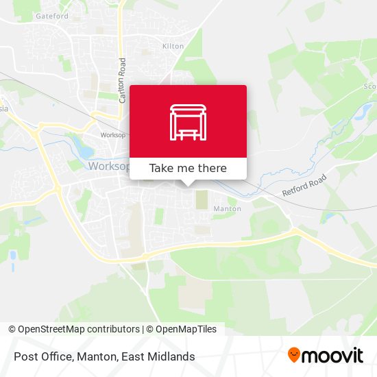 Post Office, Manton map