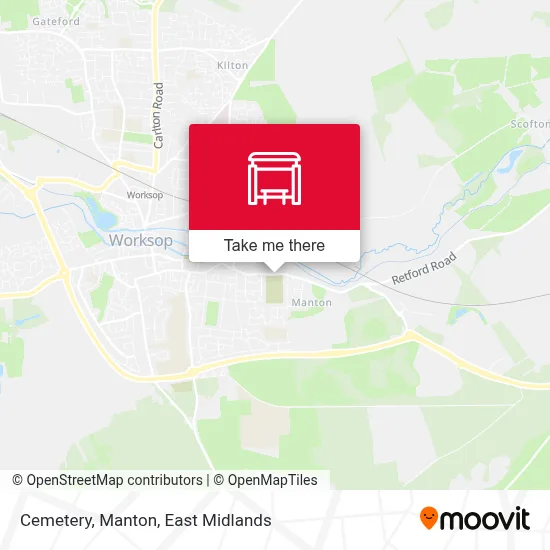 Cemetery, Manton map