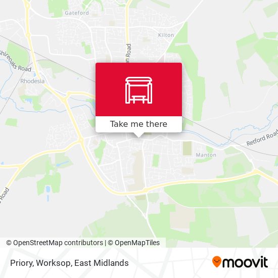 Priory, Worksop map