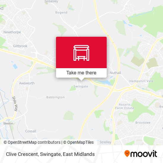 Clive Crescent, Swingate map