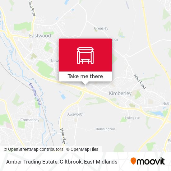 Amber Trading Estate, Giltbrook map