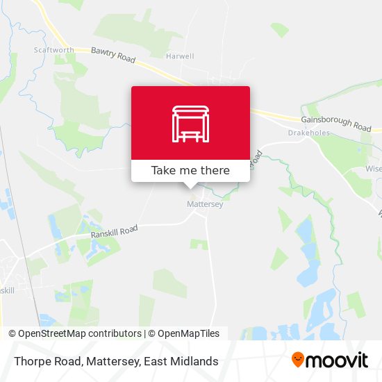 Thorpe Road, Mattersey map