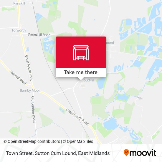 Town Street, Sutton Cum Lound map