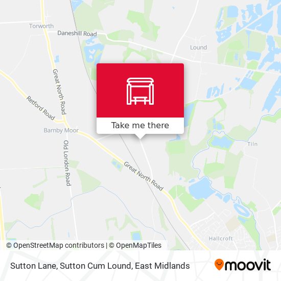 Sutton Lane, Sutton Cum Lound map