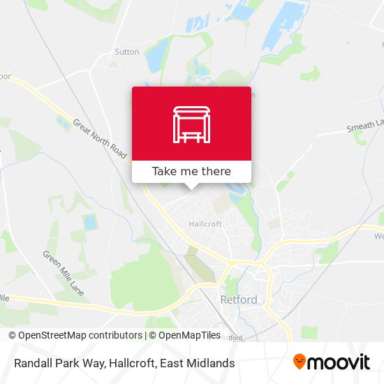 Randall Park Way, Hallcroft map