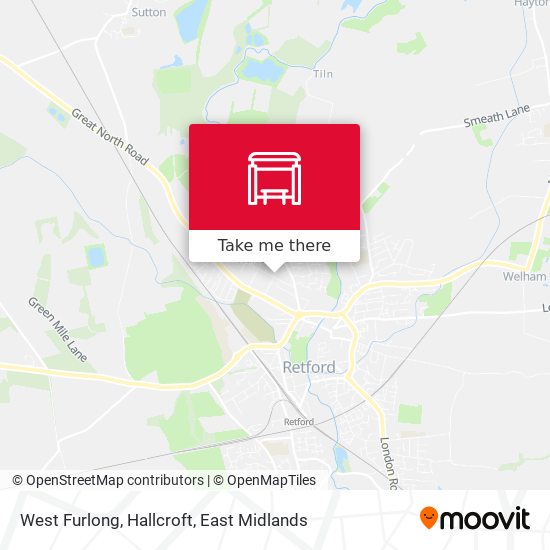 West Furlong, Hallcroft map