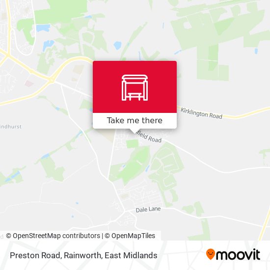 Preston Road, Rainworth map